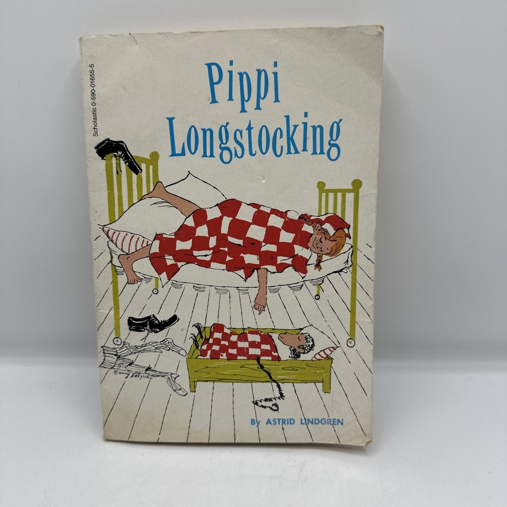 Pippi Longstocking By Astrid Lindgren Scholastic Paperback Vintage‎ 1959